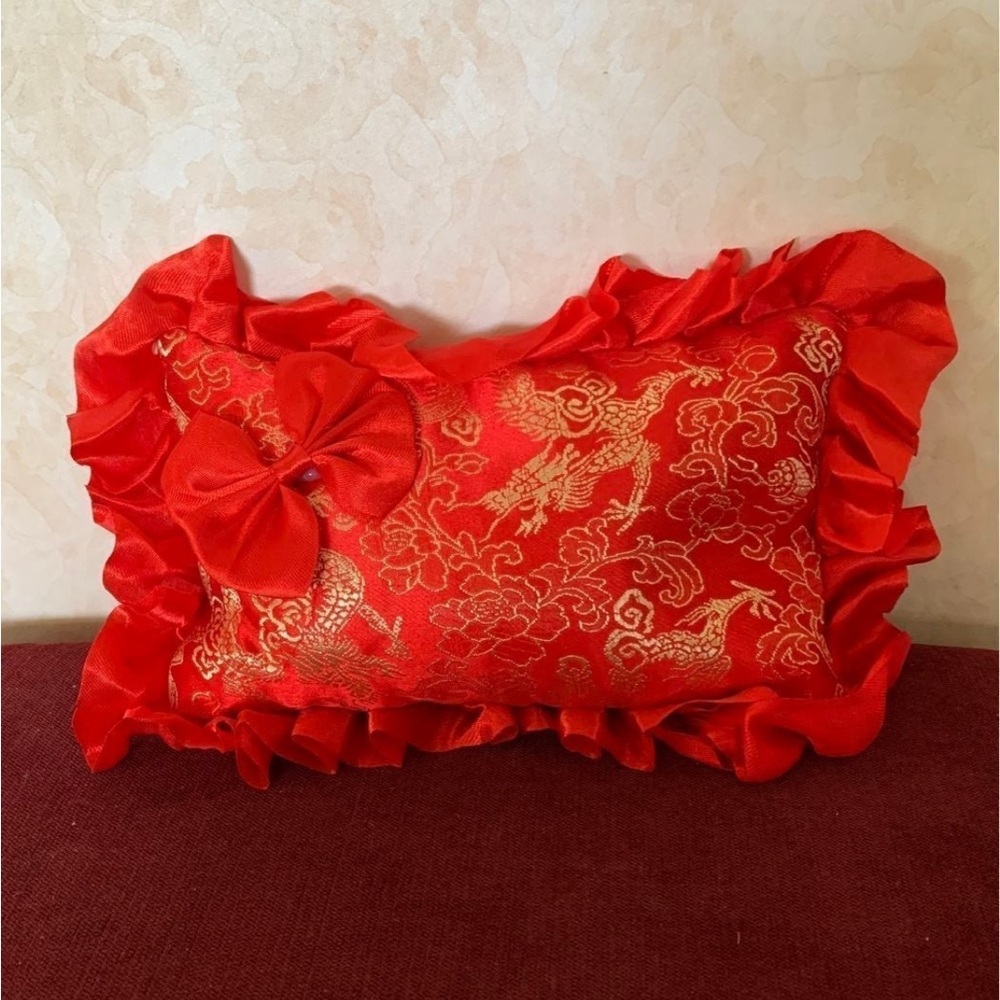 Scented Embroidery Mini Pillow/Cushion 9”x6”